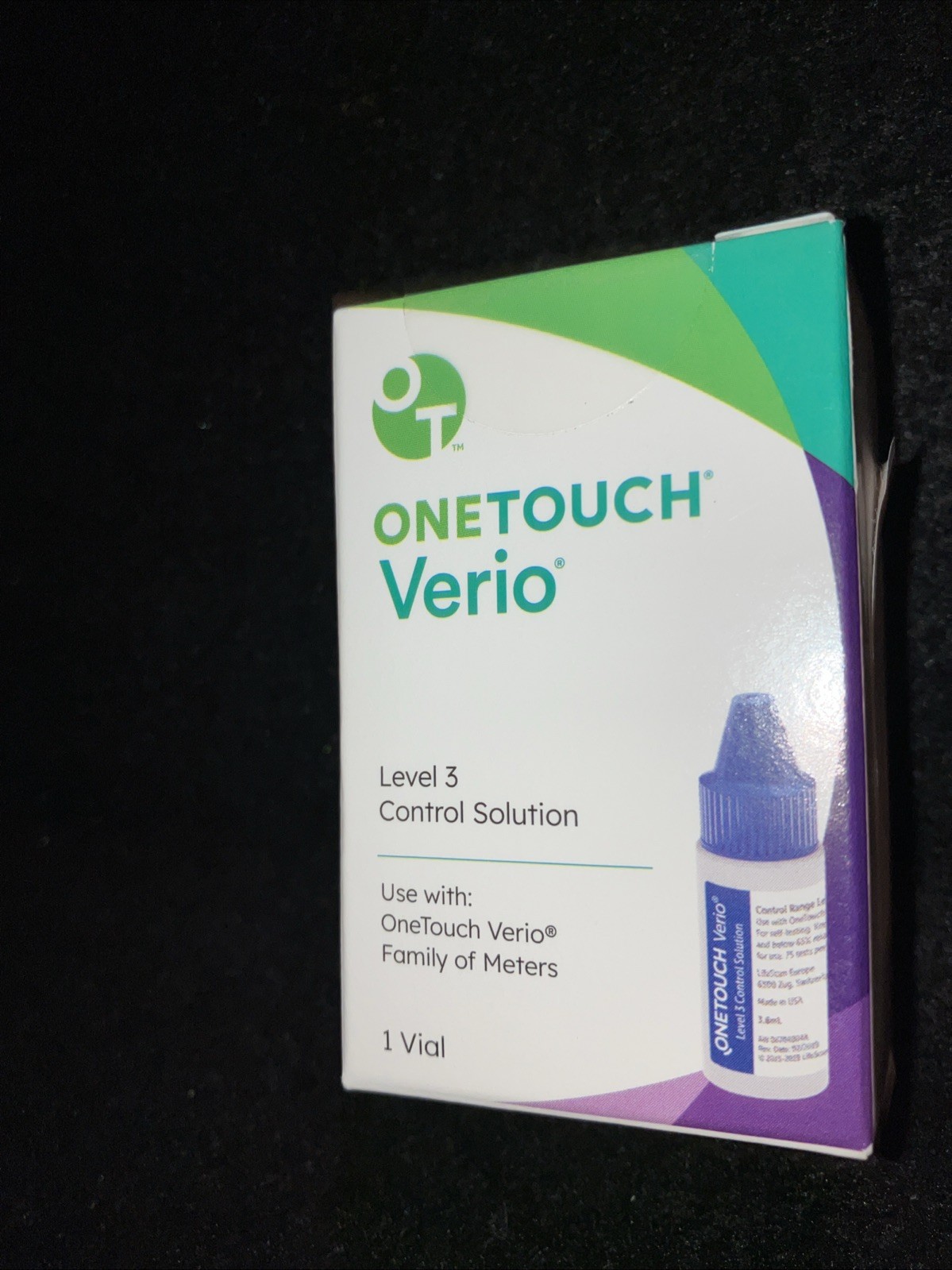 One Touch Verio Level 3 Control Solution 1 Vial New in Box Exp. 05/2026