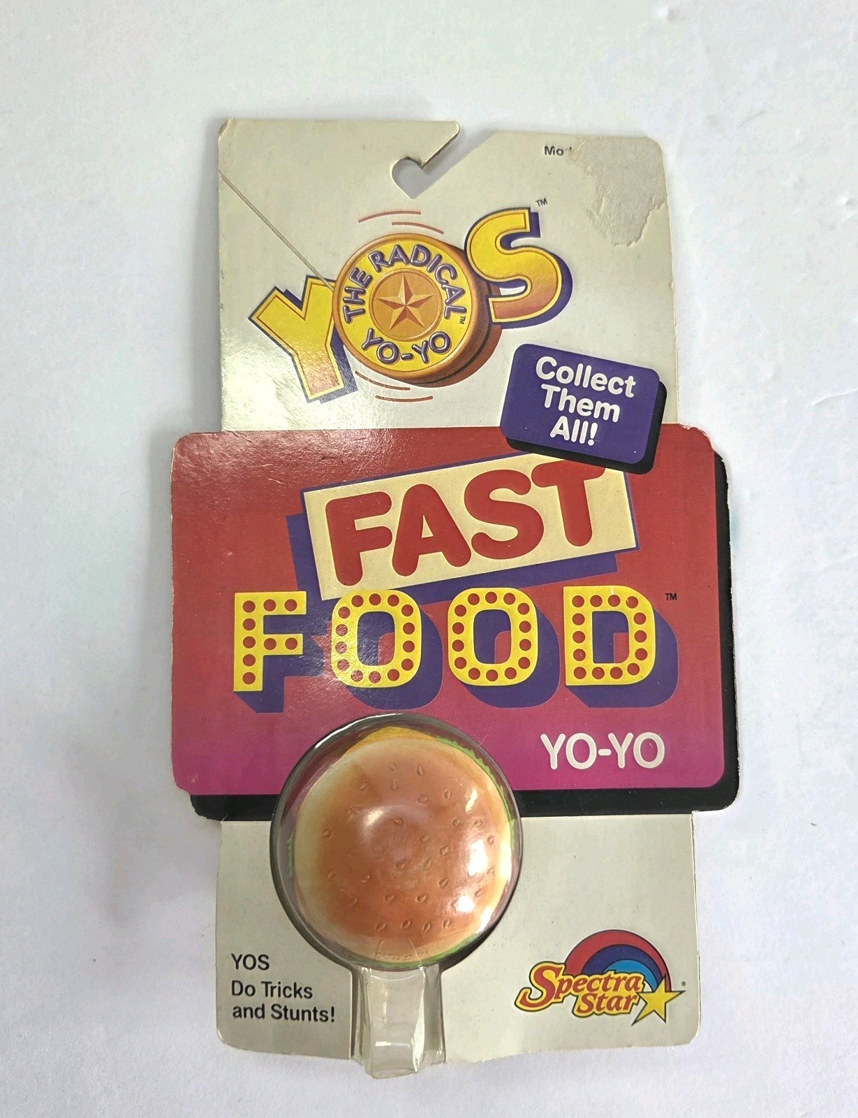 Vintage Spectra Star YOS Fast Food Yo-Yo NEW 1988 Cheeseburger Hamburger Collect