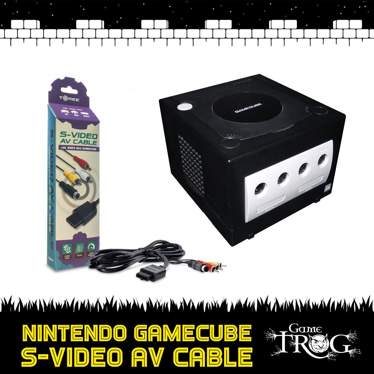Nintendo Gamecube Game Cube S-VIDEO AV / RCA Cable High-Definition Stereo/Video