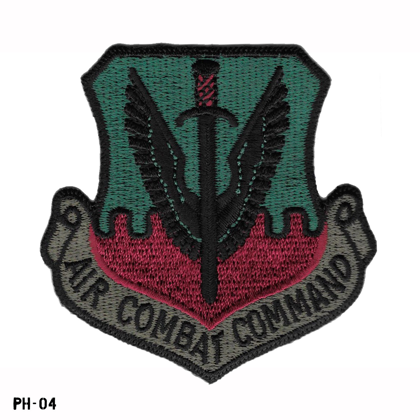 US Air Force USAF "Air Combat Command" Subdued Patch ~ NOS