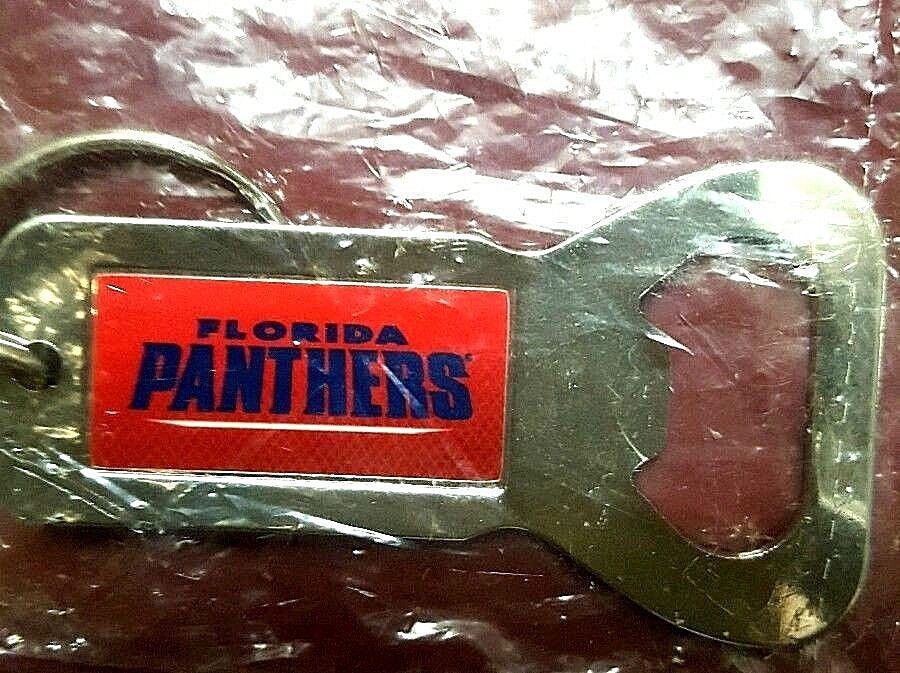 NHL, FLORIDA PANTHERS KEY CHAIN CAN OPENER, MADE IN USA, new