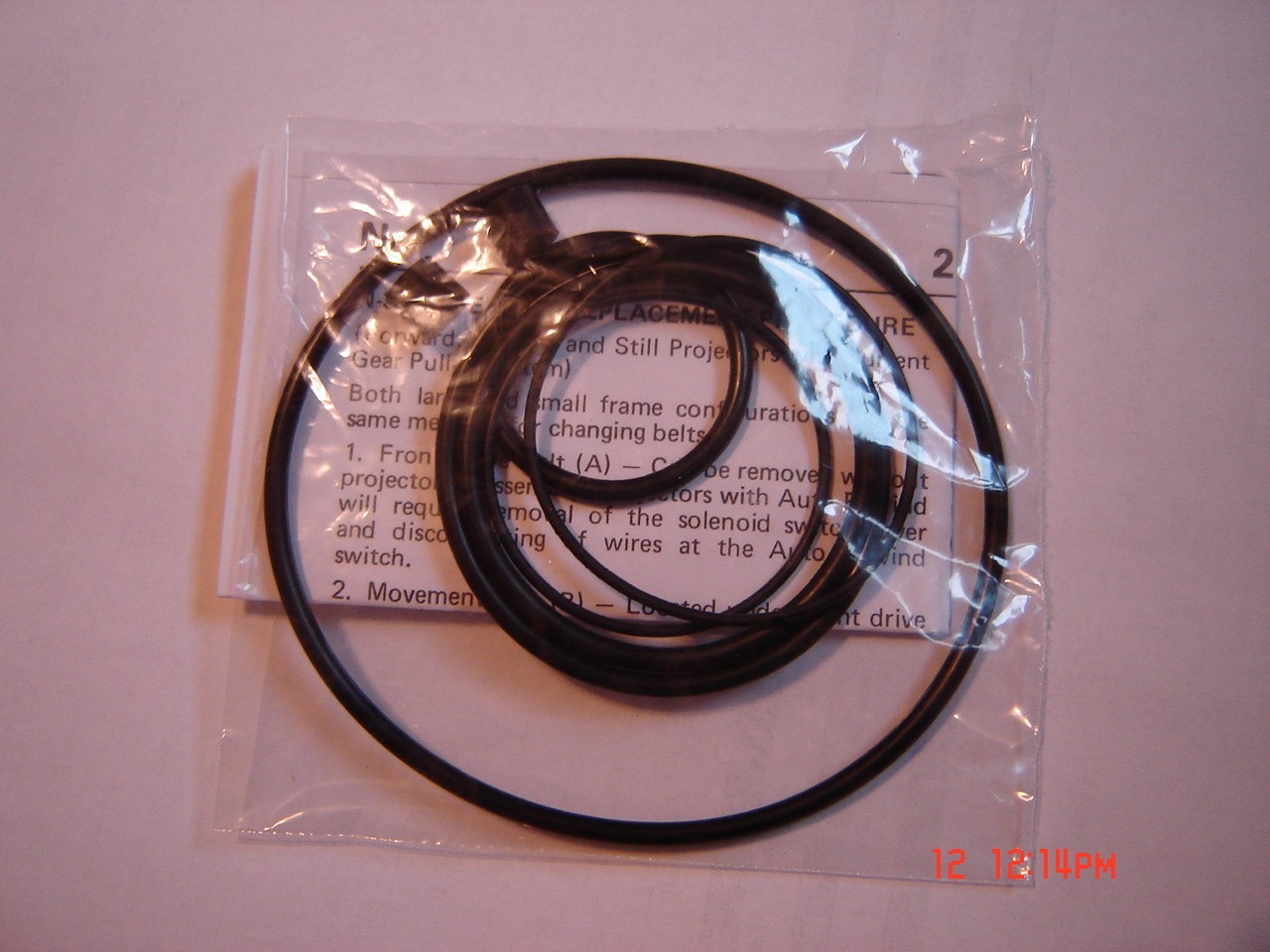 SEARs 9230 Projector Belts,6 Belts,2 Tires Set. & Instructions,New
