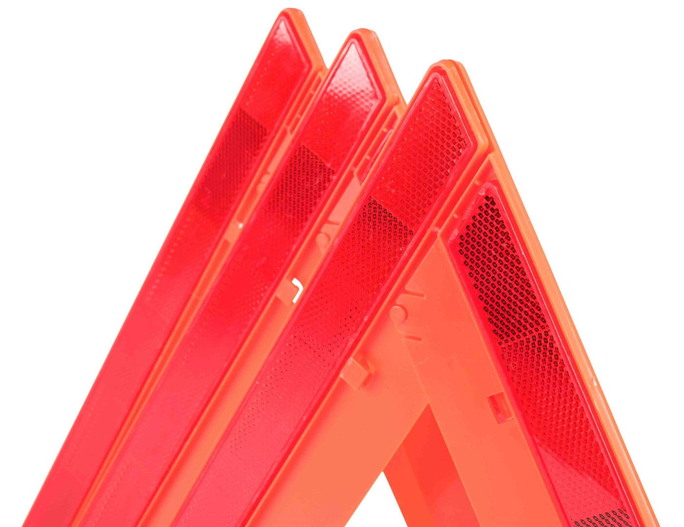 (2 Pack) Warning Triangle 17" Sides DOT Approved (Collapsible, Set of 3 pcs)