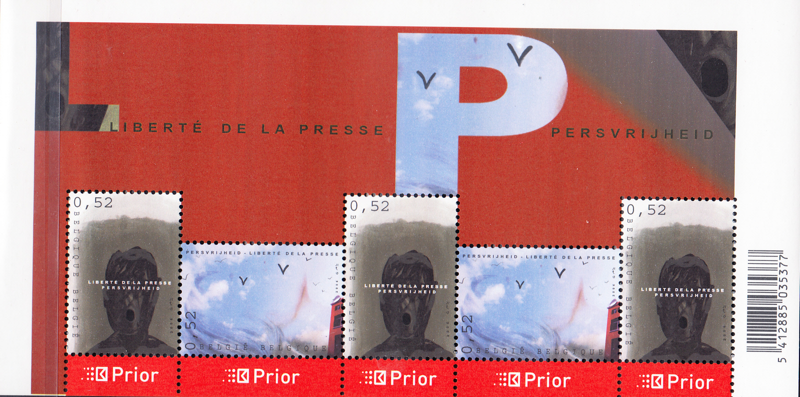 W BELGIUM 2136 PRESS FREEDOM