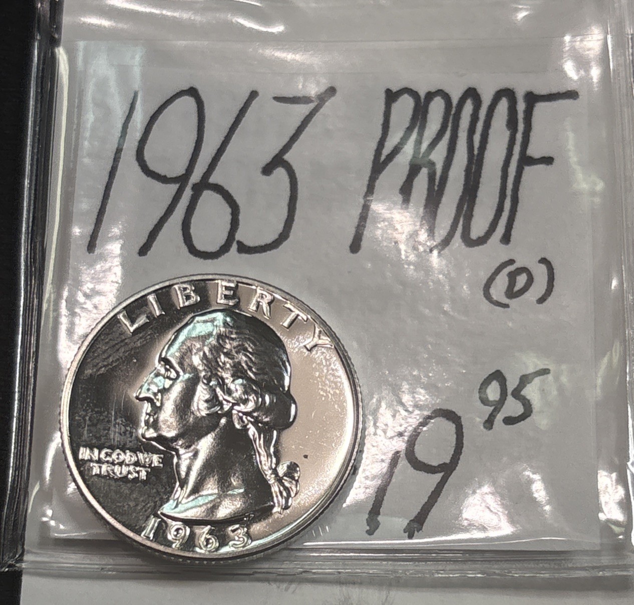 1963 Washington Silver Proof Quarter! ENN Coins