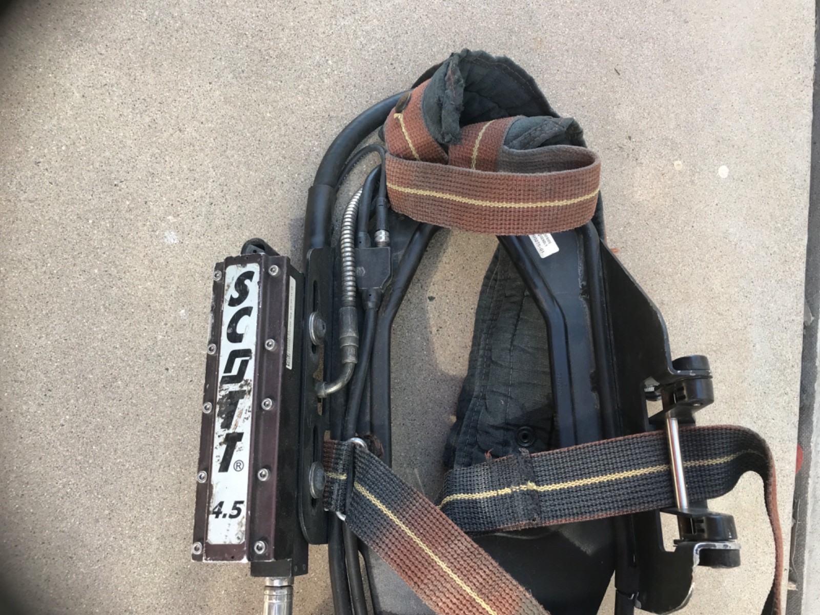Scott 4.5 AP75 SCBA Air Pak PACK w/ Regulator HUD Untested #3
