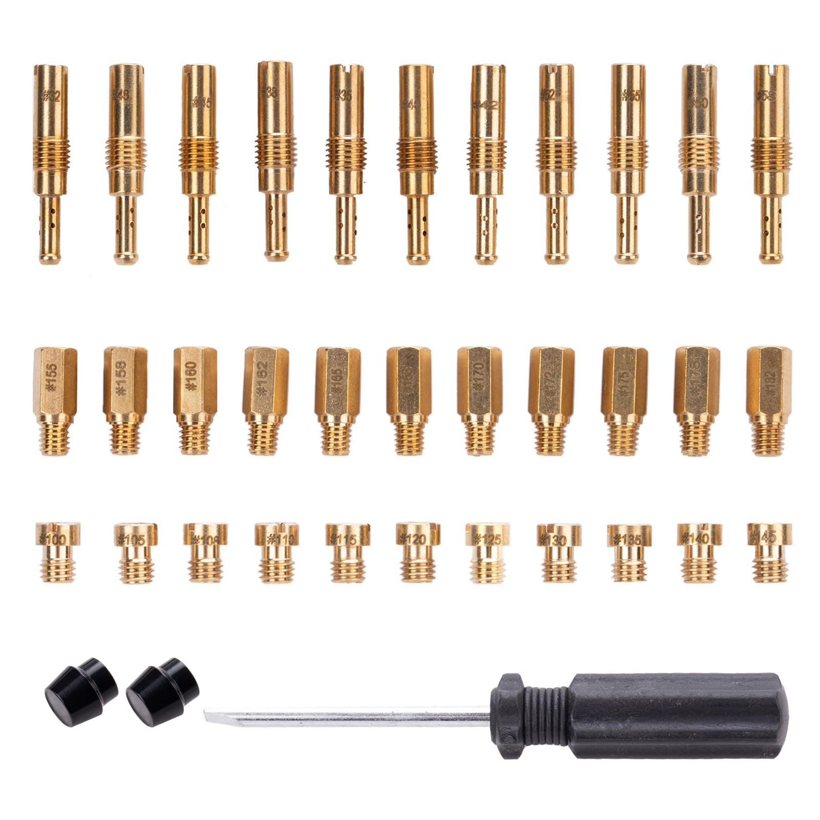 MWMNUN 33pcs Carburetor Main Jet Slow Pilot Kit，（Including 11 slow pilot...