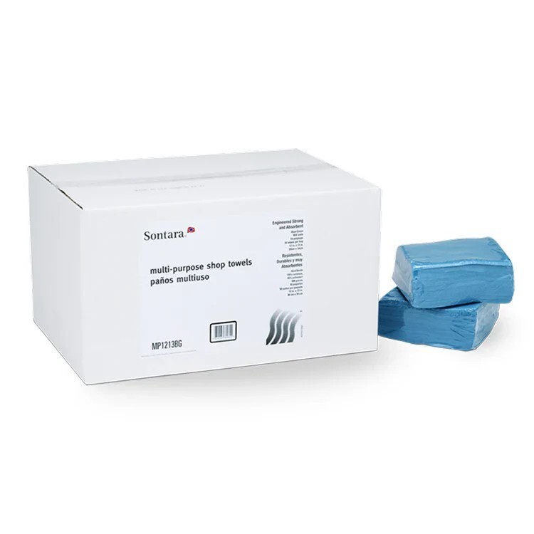 MP1213BG Sontara® Multi-Purpose Quarter-Folded Shop Towels - Case of  900