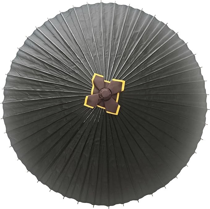 YAMAMOTO Janome Traditional Japanese Umbrella Rain Paper & Bamboo Black