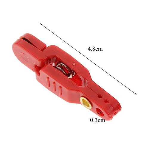 3pcs Padded Release Clips Fishing Quick Release Clips with Steel Fishing Line