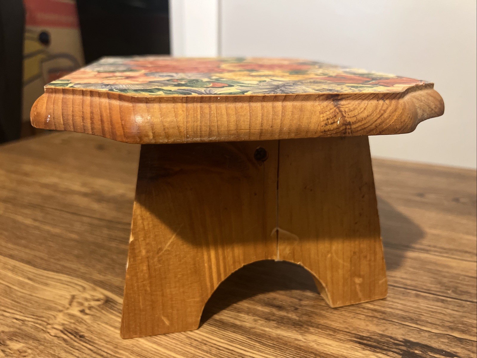 Vintage Floral Foot Stool