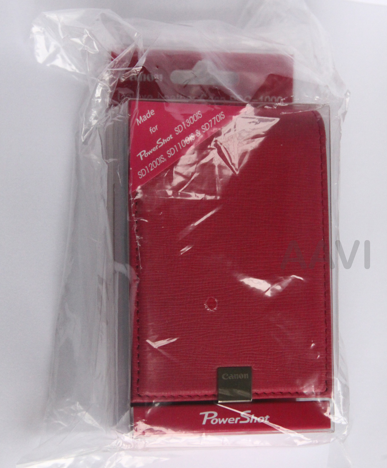 Canon Pink Leather Hard Carrying Case Bag Belt Loop for ELPH PowerShot Cameras