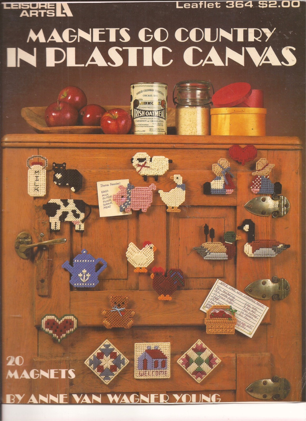 Leisure Arts 364 Magnets Go Country in Plastic Canvas, 20 Magnets