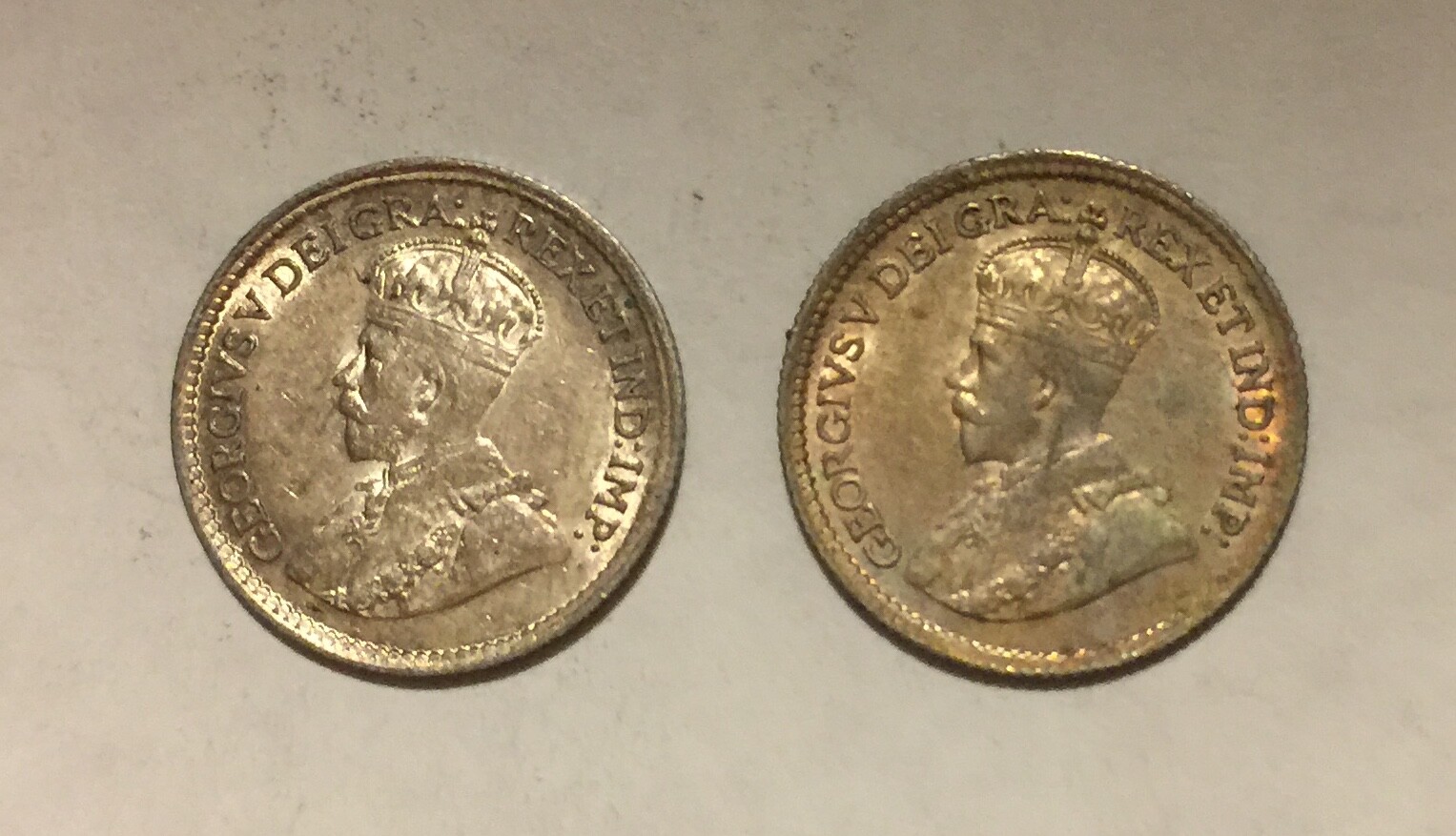 Canada 5C 1919 & 1920 AU (#1736)