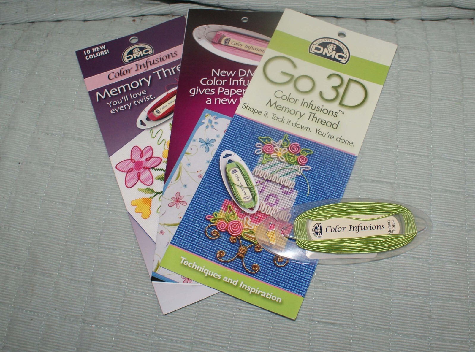DMC Color Infusions Memory Thread Light Green Craft New Fast Shipping