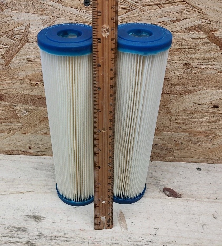 Lot Of 2 Harmsco 801-20 20 Micron Standard 10 Inch Pleated Sediment Water Filter
