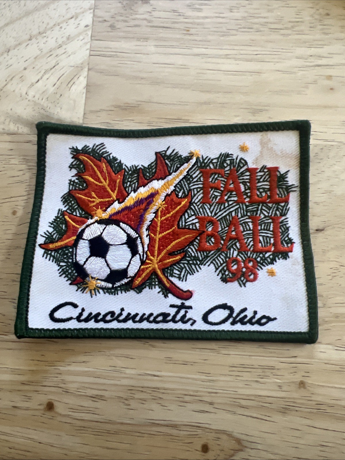 VTG 1998 Cincinnati Ohio FALL BALL ‘98 Soccer Patch