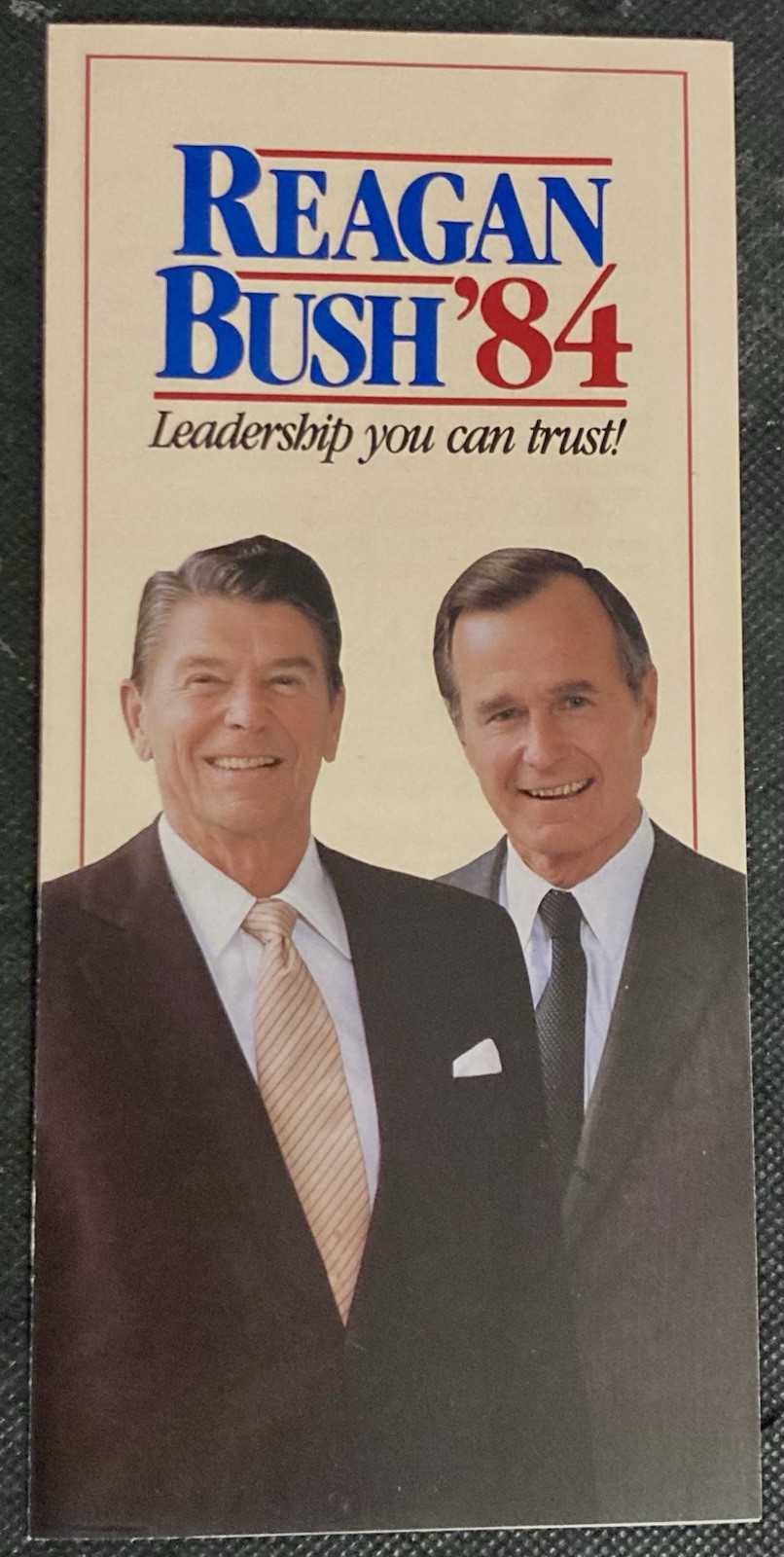 Reagan Bush '84 Campaign Brochure "Leadership you can trust!"