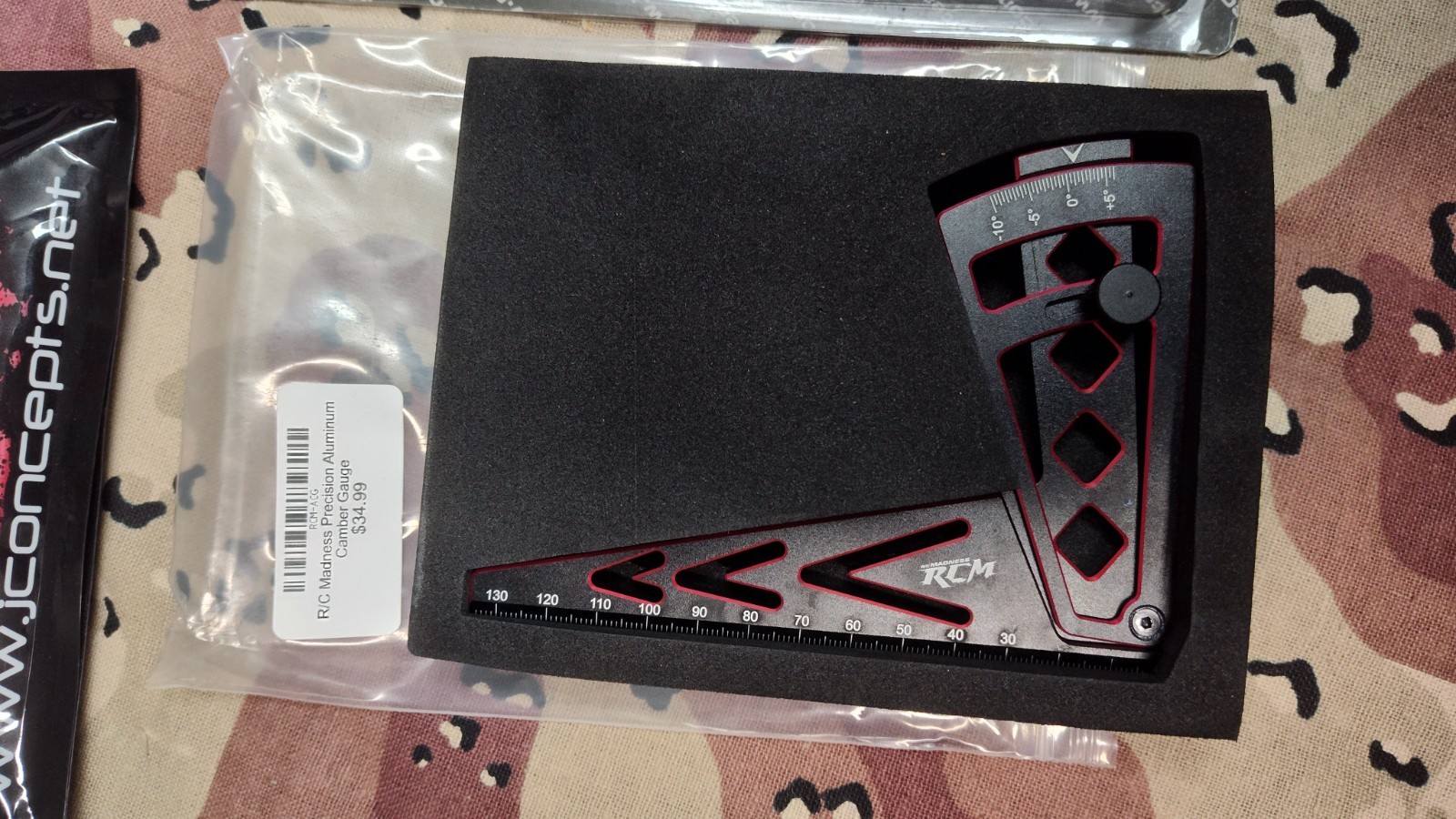 RC tools, hex drivers, camber gauge