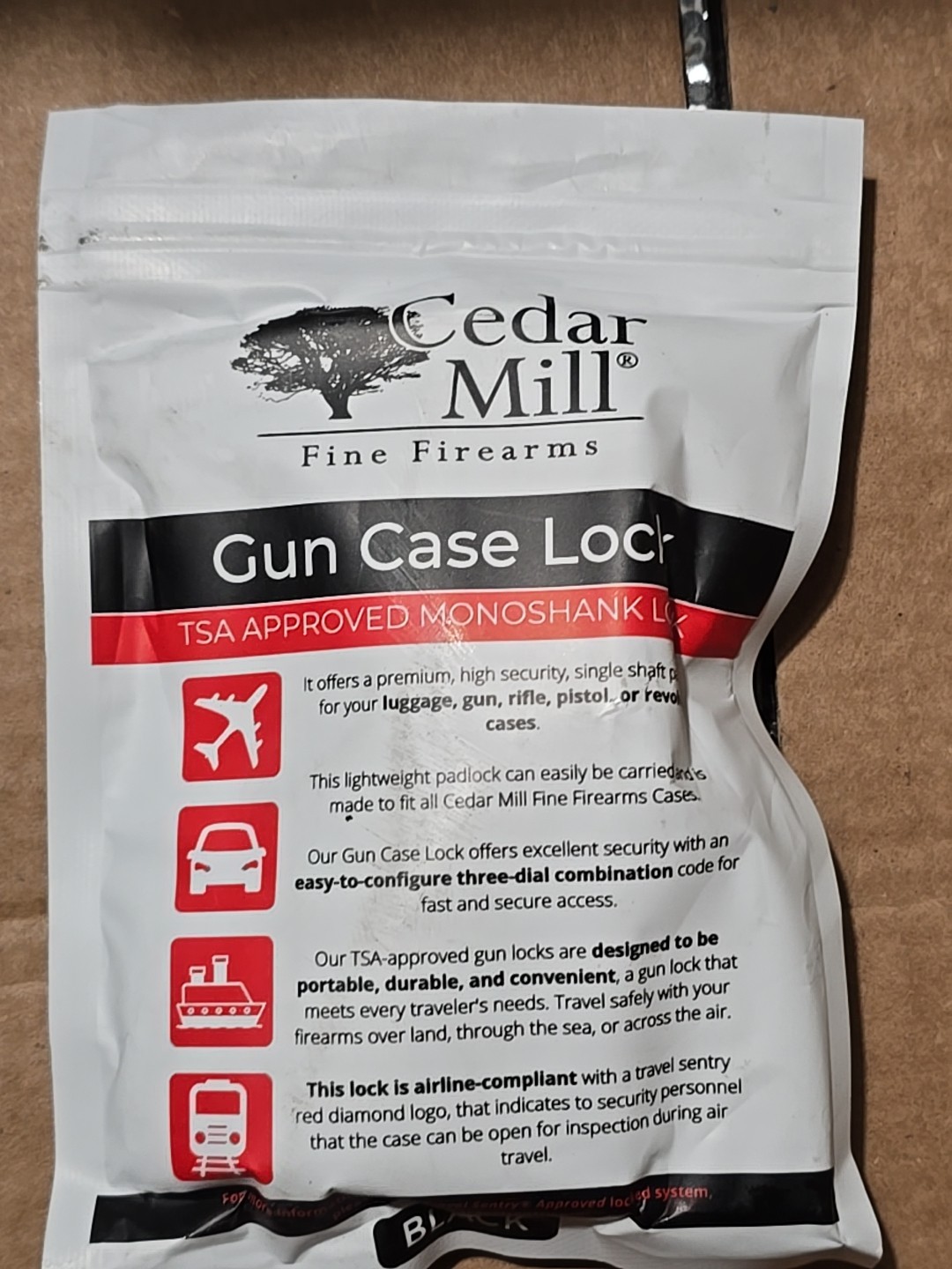 TSA Lock Case for Pistol and Rifle Gun Black - Firearm Protection and Solution