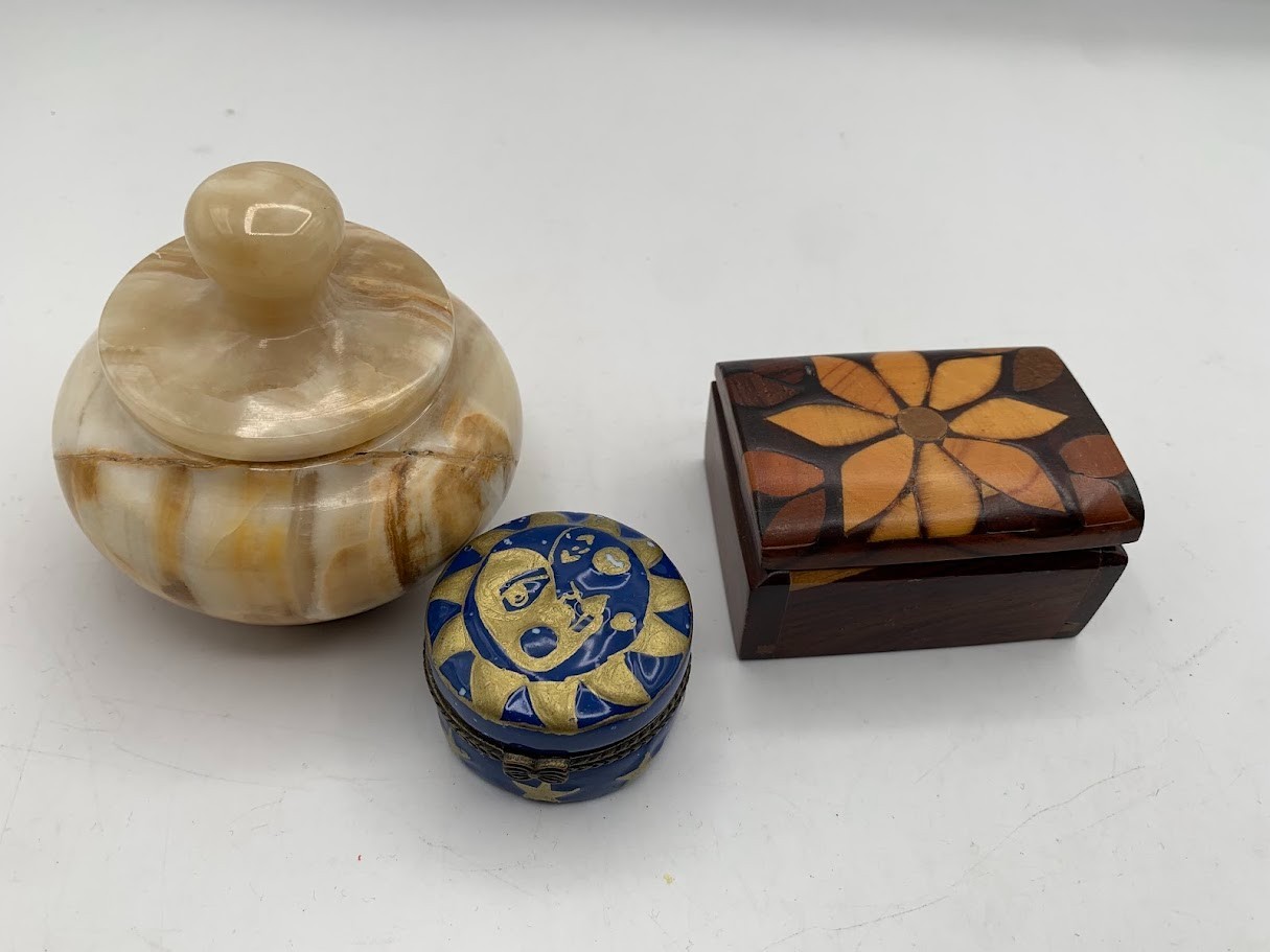Trinket boxes Marble and others