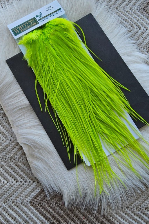 Whiting "" Dry Fly  Full Saddle,, Color;  Kelly Green.   Free Shipping.