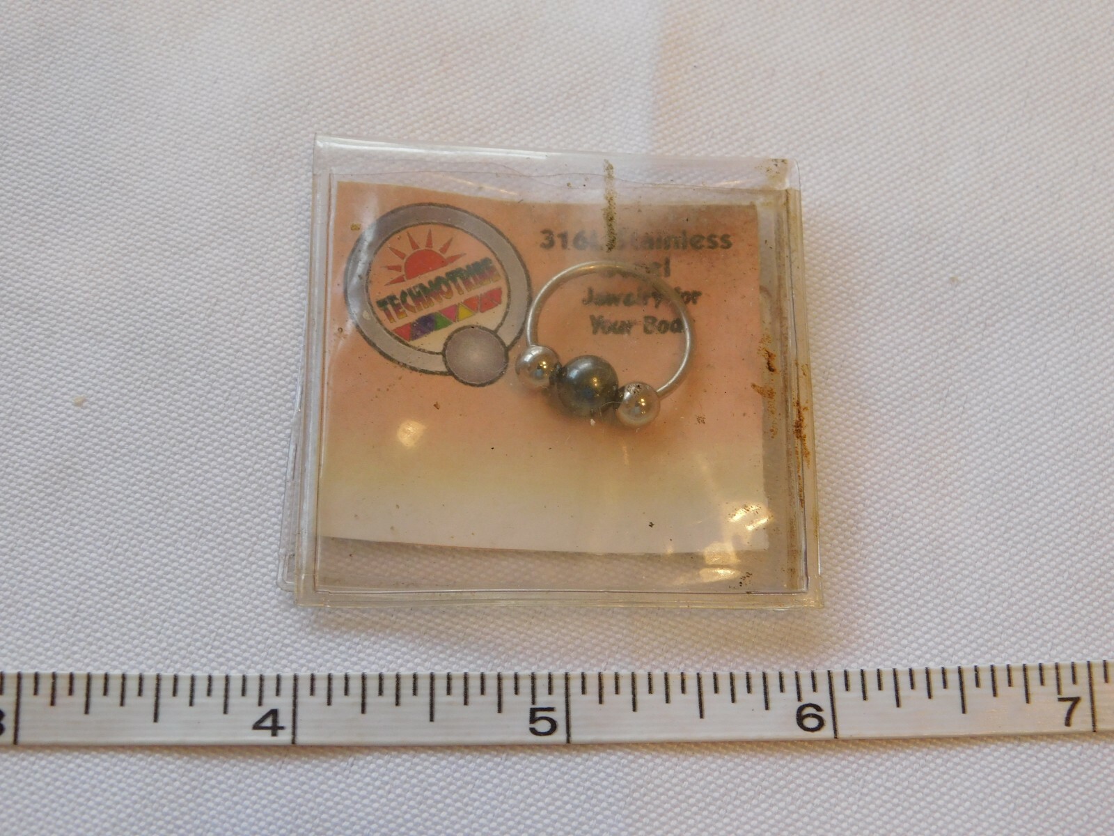 Technotribe 16 Guage 9/16" 316L Stainless Steel Body Piercing Earring Hoop
