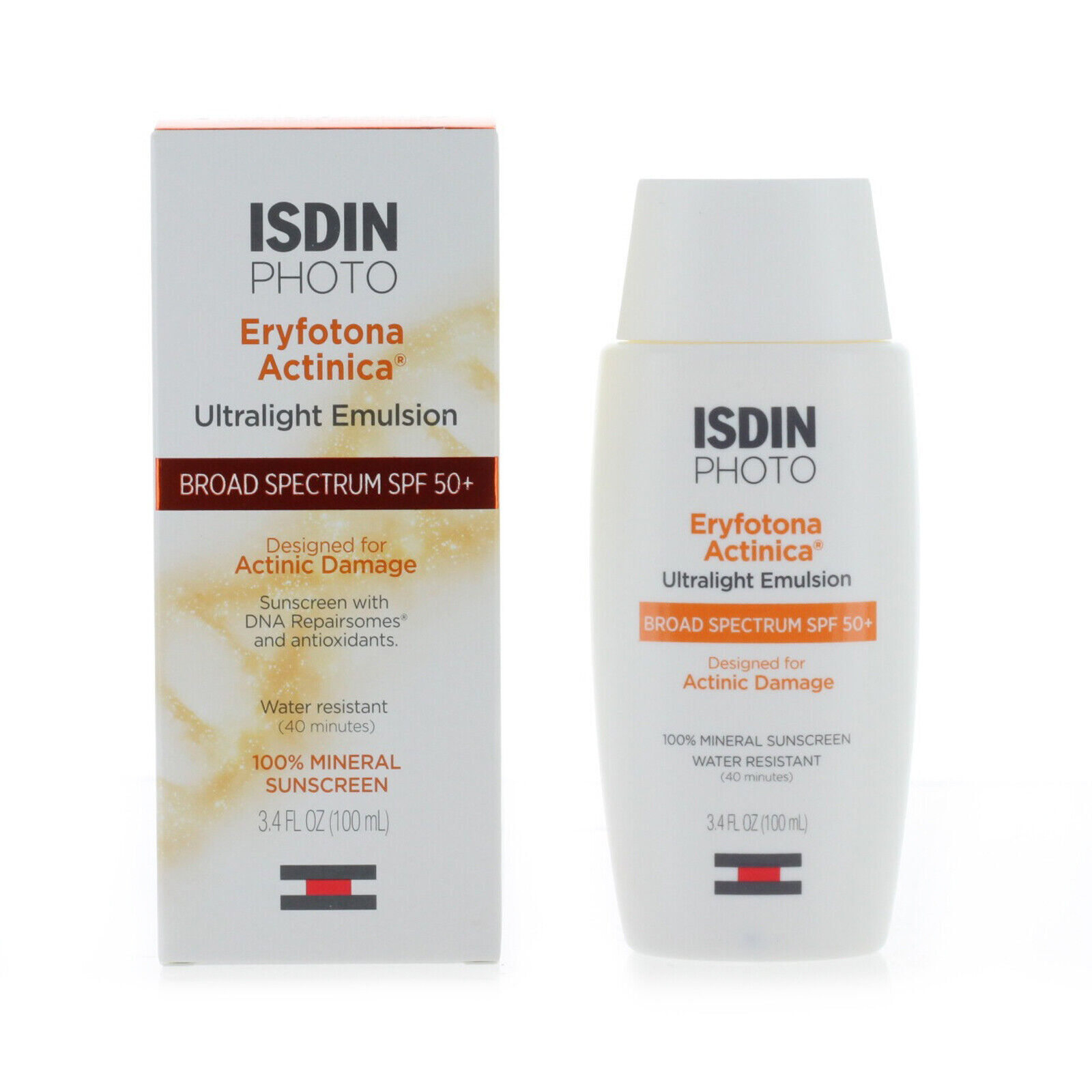 ISDIN Eryfotona Actinica UltraLight Emulsion SPF 50+ Sunscreen - 3.4oz
