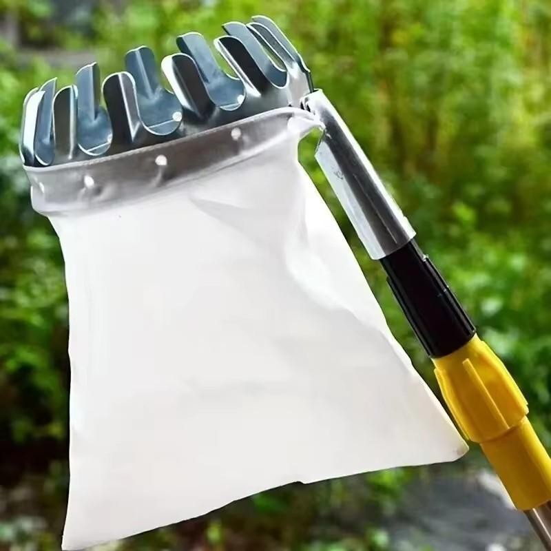 1pc Metal Fruit Picker Basket – Cherry Harvester Garden Tool Attachment