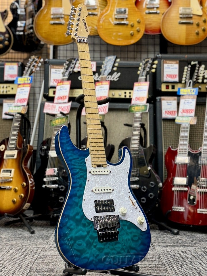 EDWARDS by ESP E-SN-145FR ''Mod.'' -Aqua Marine Maple- 2009 DiMarzio Pickups! 3.
