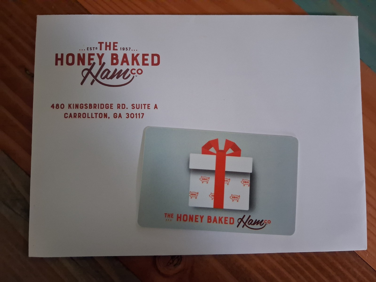 The Honey Baked Ham  $100.00 Gift Card