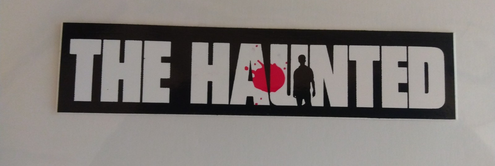 the haunted - the band - vintage 6.5x1.5 inch sticker - brand new