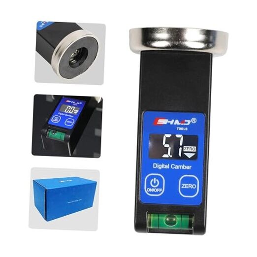 Wheel Alignment Tools Automotive -90° to +90°, Digital Camber Alignment with
