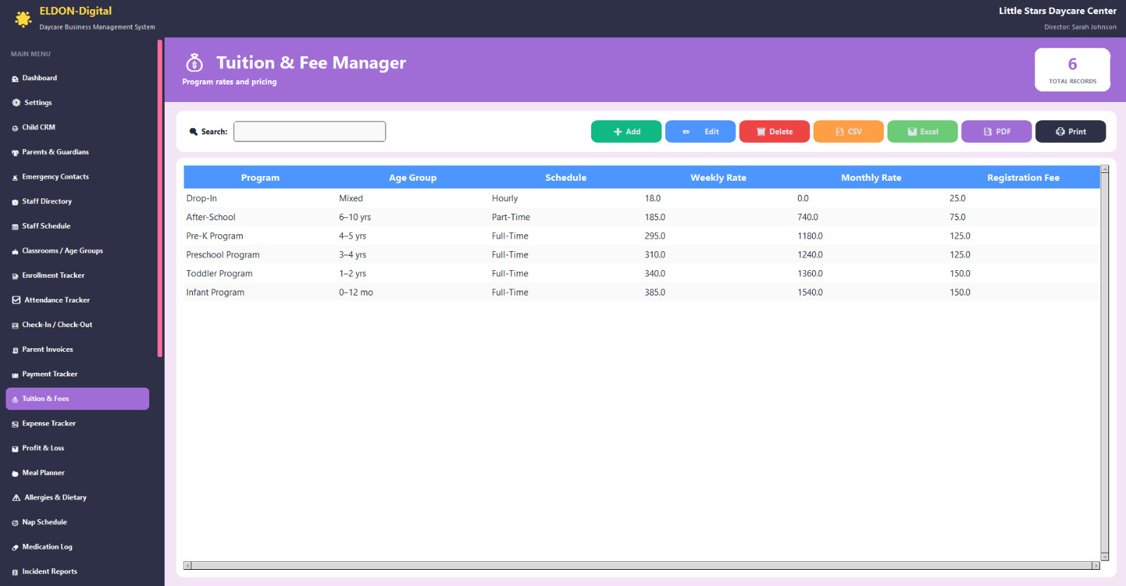 Daycare Management Software USB 💻 36 Modules Childcare Preschool Windows Mac