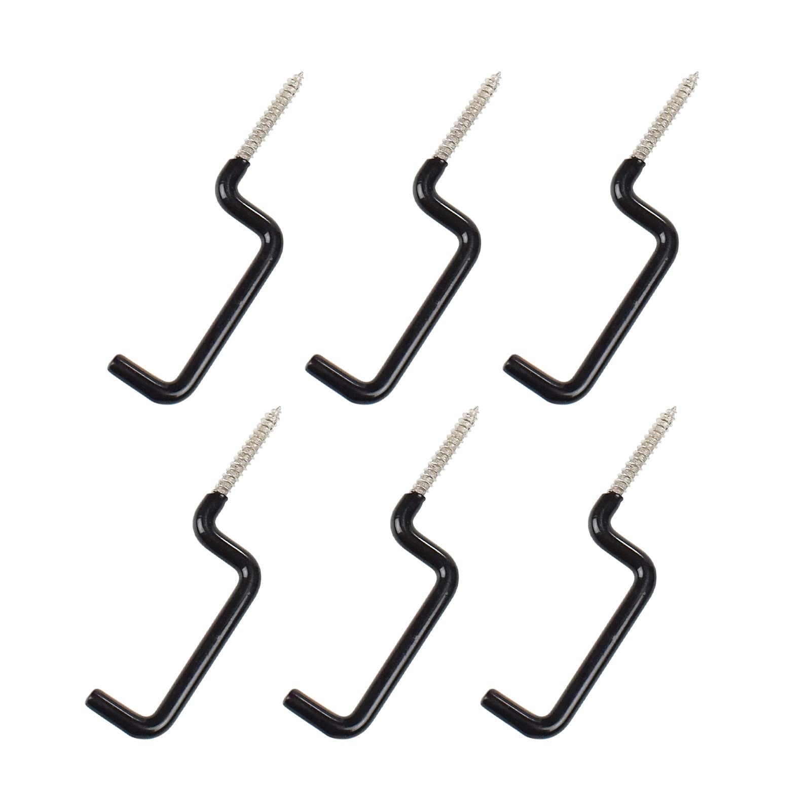 SHENG-RUI Archery Bow Hook Real Tree Stand Hangers Gear 6PCS, Black
