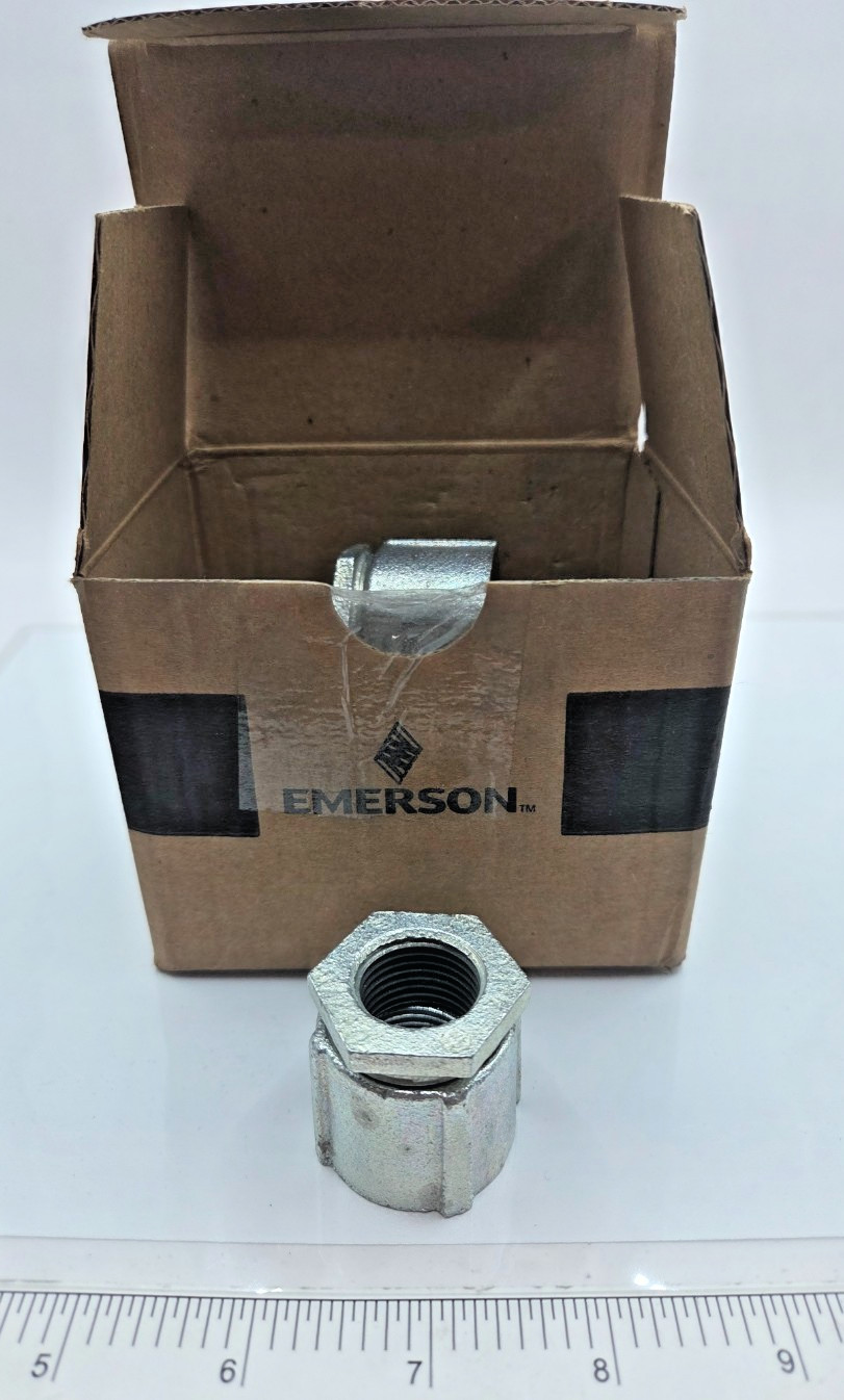 BOX OF 10 EMERSON APPLETON EC50, 3 PIECE UNIONS, CONCRETE TIGHT, THREADED 0098I
