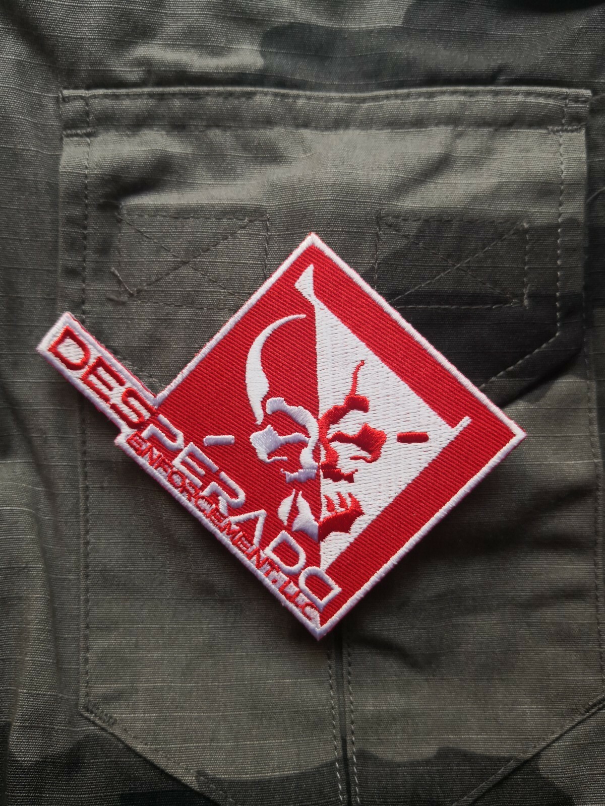 Metal Gear Solid Rising Raiden Desperado Enforcement LLC. Morale Hook Loop Patch