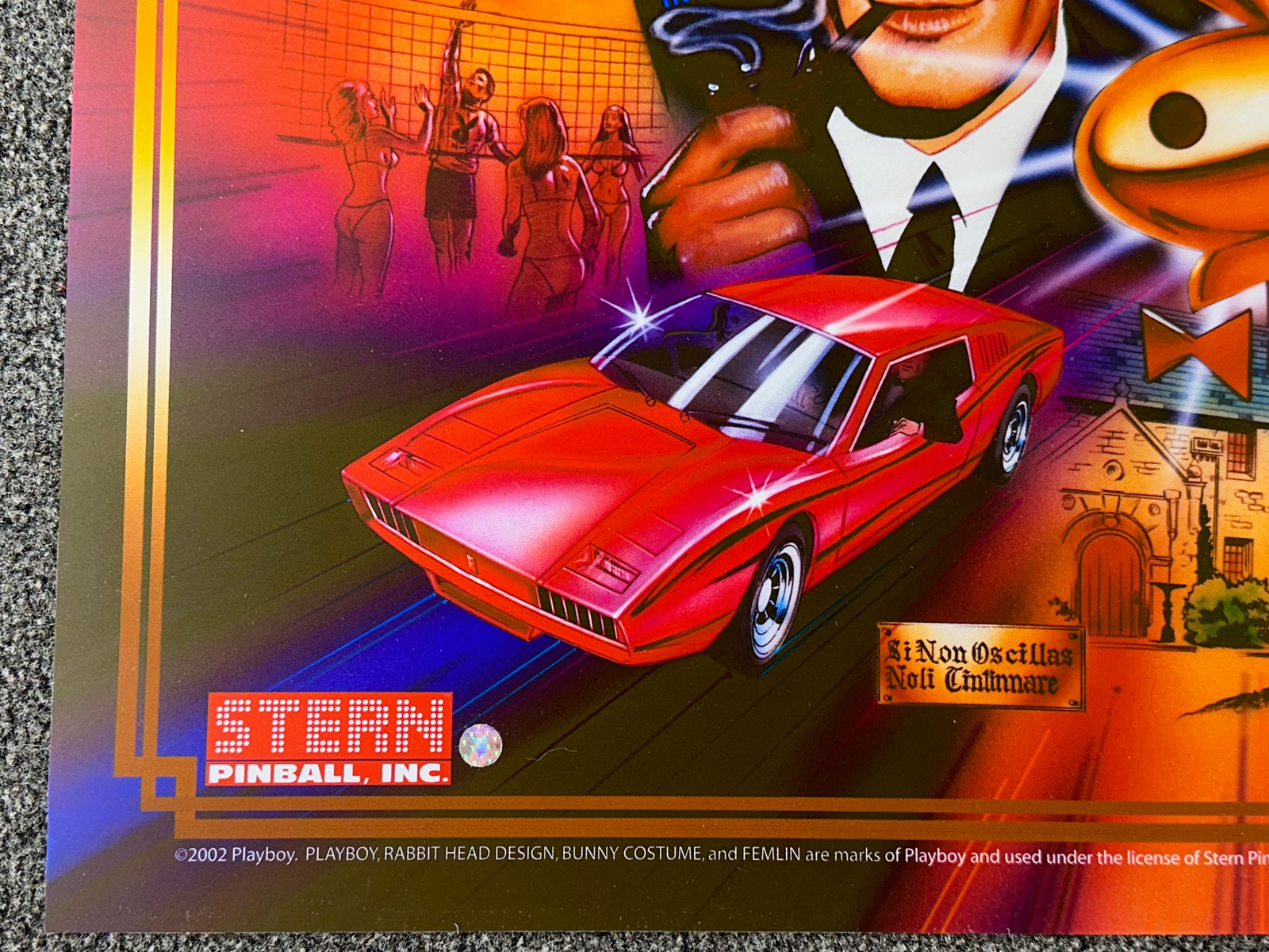 Stern Playboy Pinball Machine Game Backglass Translite ORIGINAL NOS Licensed