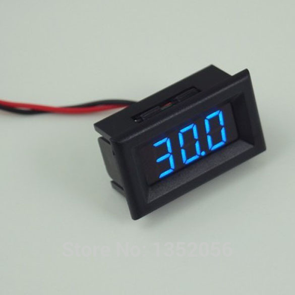 FLUSH MOUNT - digital Battery Level Meter - Car Audio Amp Meter ( VOLT ) 12 V BL