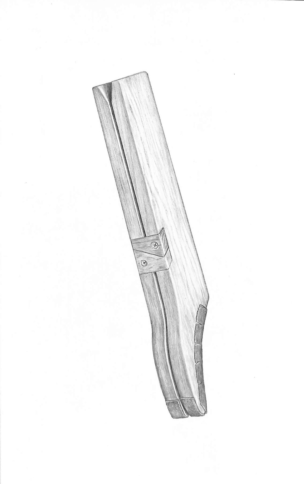 Boot Jack Graphite Drawing