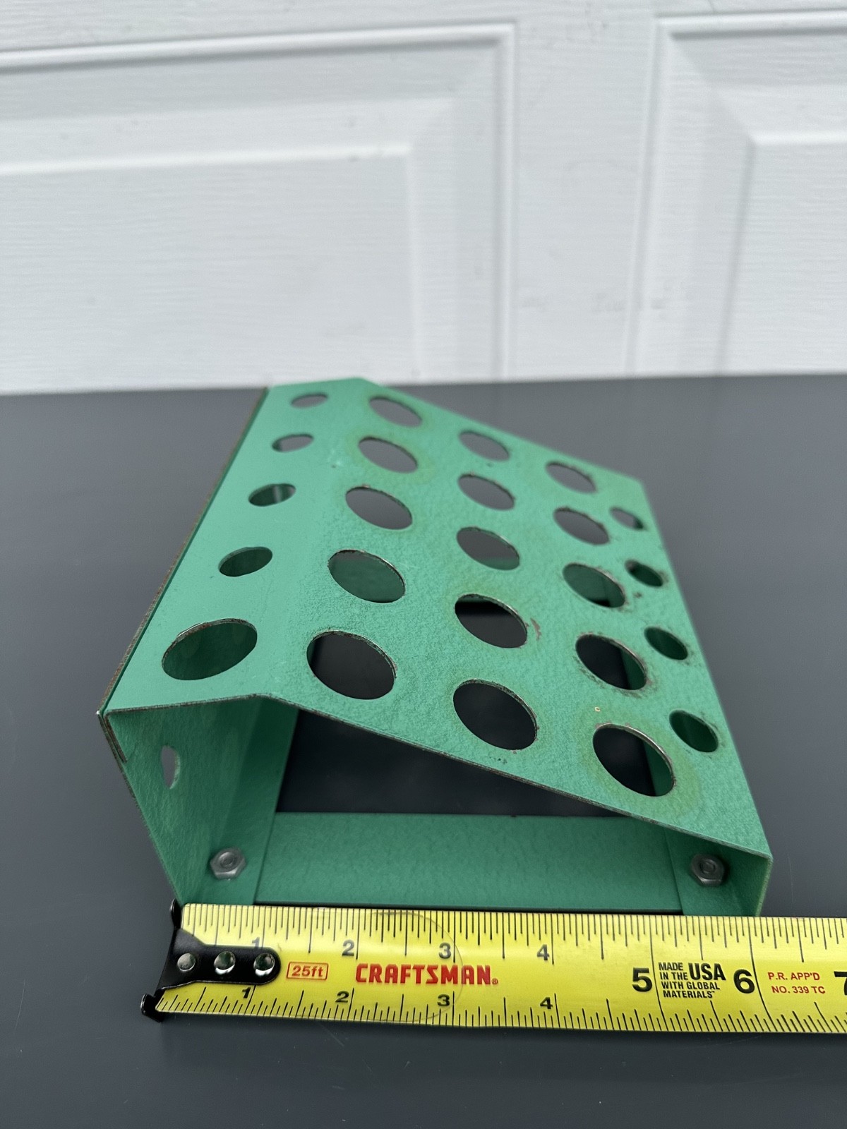 Vintage RCBS Reloading Dies Storage Metal Rack
