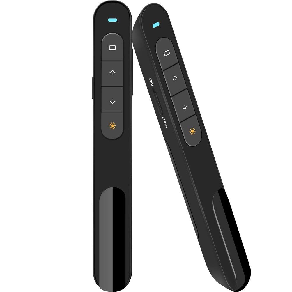 Wireless Presenter, Hyperlink Volume Control Presentation Clicker RF 2.4GHz U...