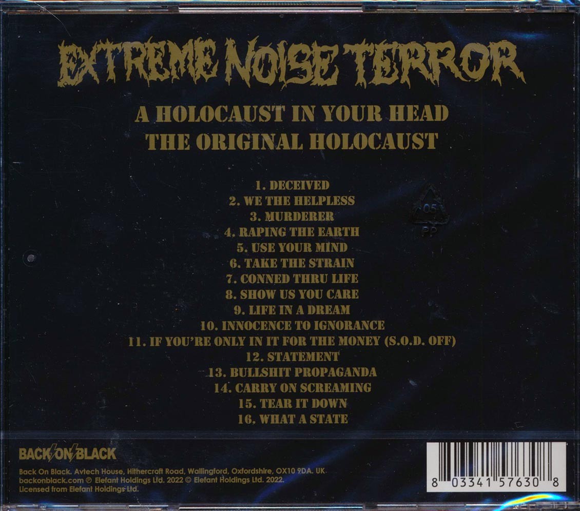 CD Extreme Noise Terror - The Original Holocaust