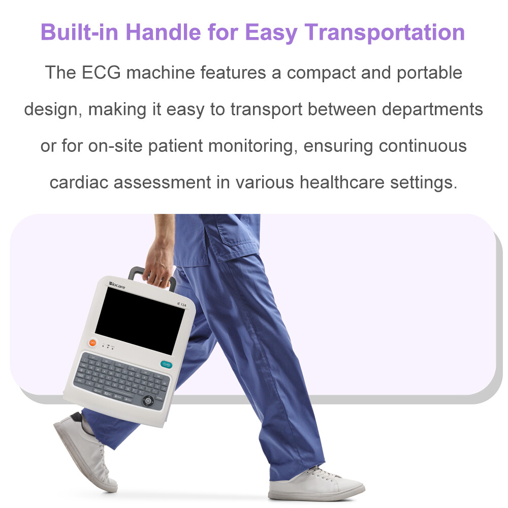 12 channel ECG Machine with interpretation for advisory diagnosis FDA approved