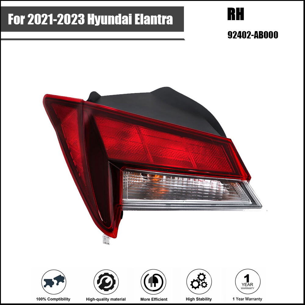 For Hyundai Elantra 2021-2023 Tail Light Assembly Driver Left Side Halogen Type