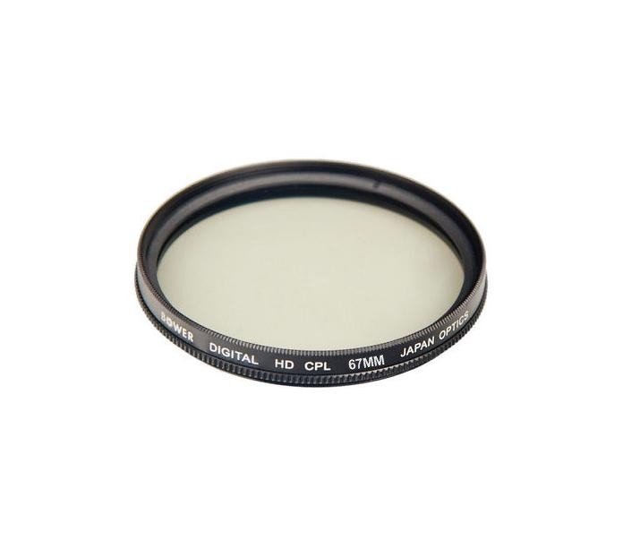 Bower 67mm (CPL) Circular Polarizer Lens Filter (Black)