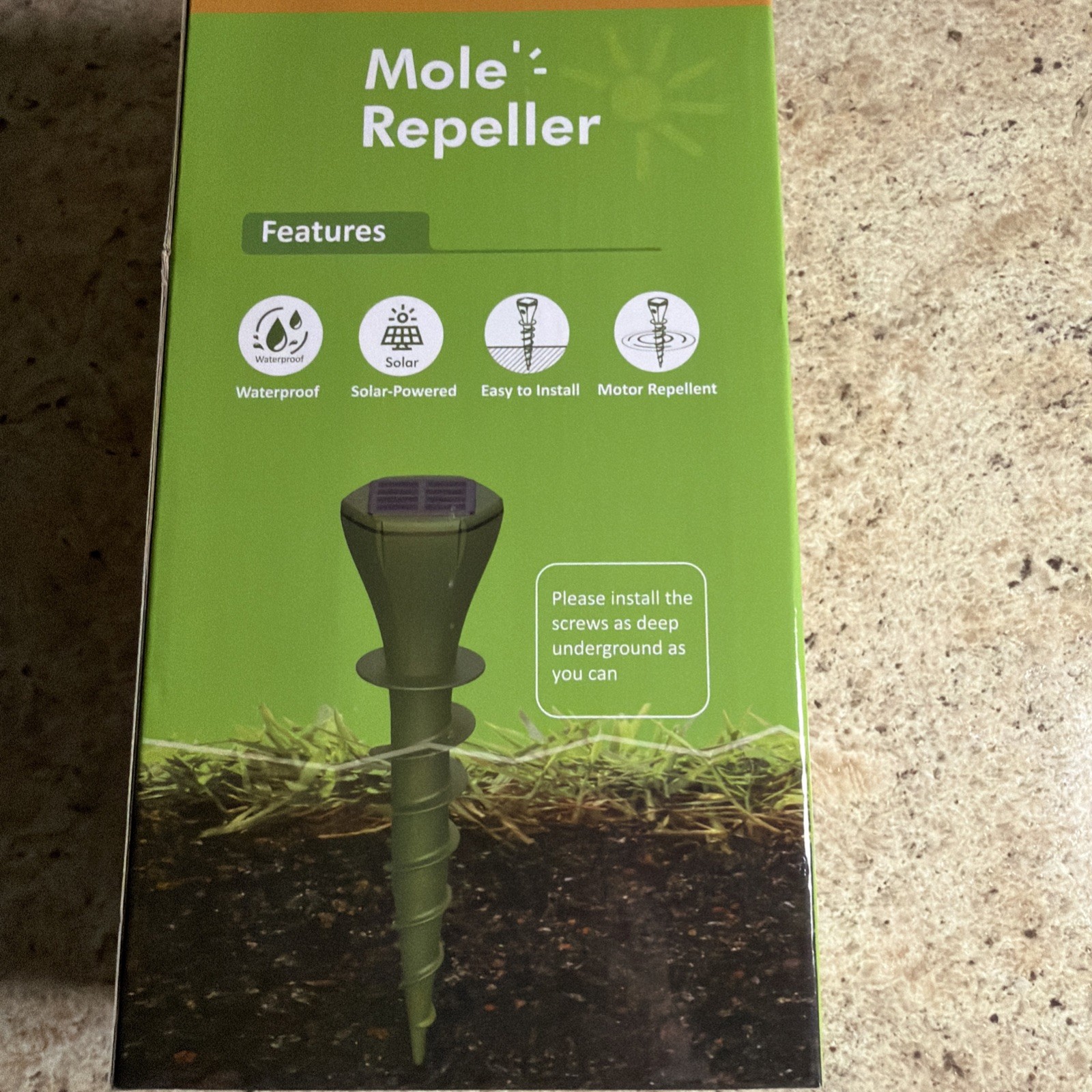 mole repellent ultrasonic solar 4 Stakes With Three Working Modes