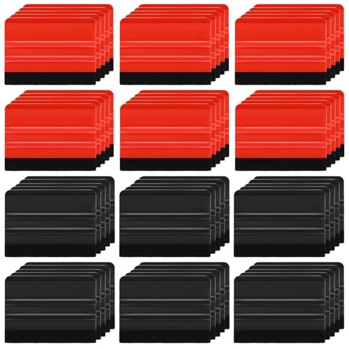 100 Pcs Squeegee for Vinyl Decal Tools 4 Inch Felt Edge Squeegee for Car