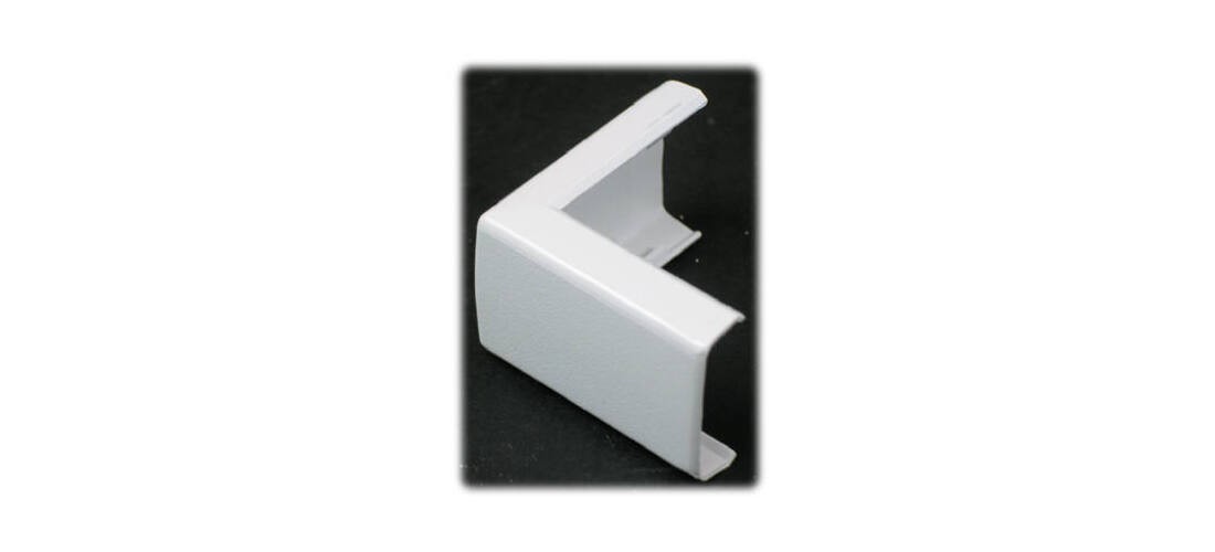 Wiremold NMW8 Raceway Outside Elbow, Non-Metallic, Plastic, White