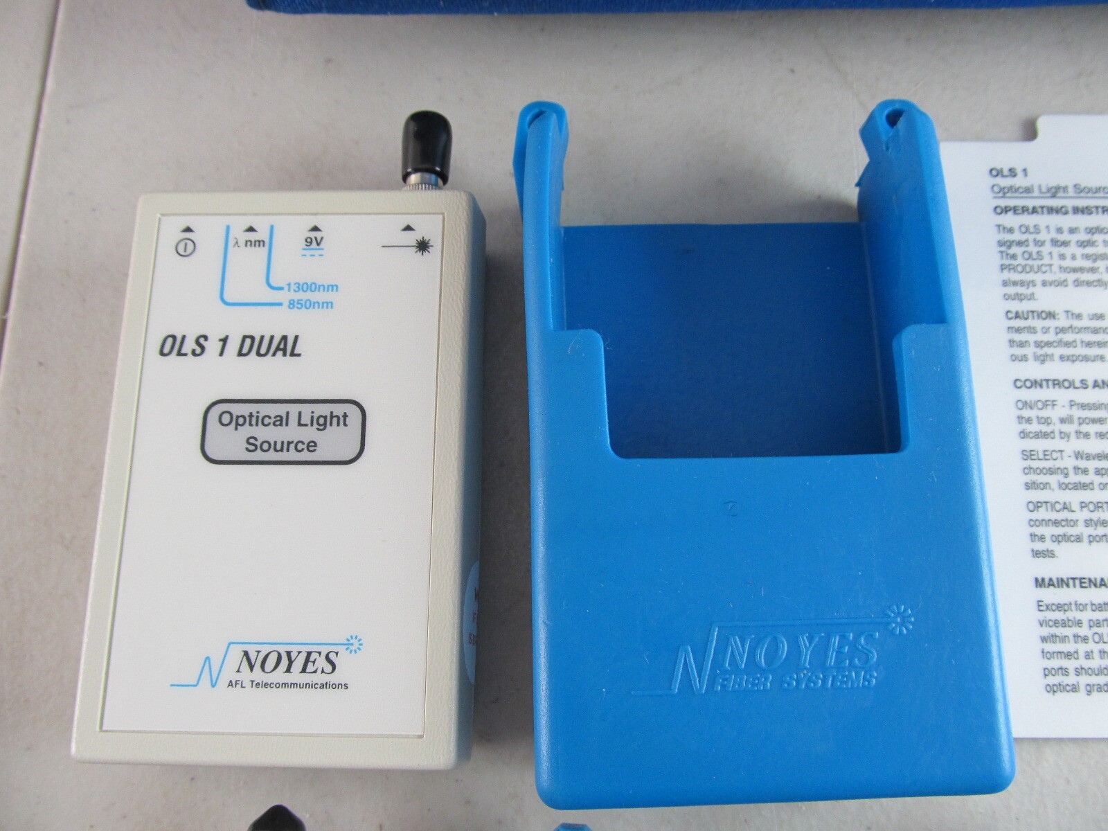 NOYES FIBER OPTIC TEST EQUIPMENT OLS 1 DUAL + OLS 2 DUAL + OPM5-2C w/ Case
